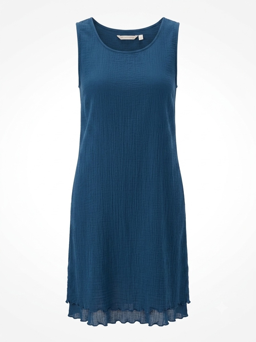Soft Surroundings Blue Gauze Sleeveless Dress Large